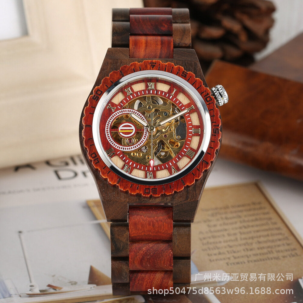 2021 new popular bamboo wood automatic mechanical creative wood men's watch fashion leisure watch men's Watch