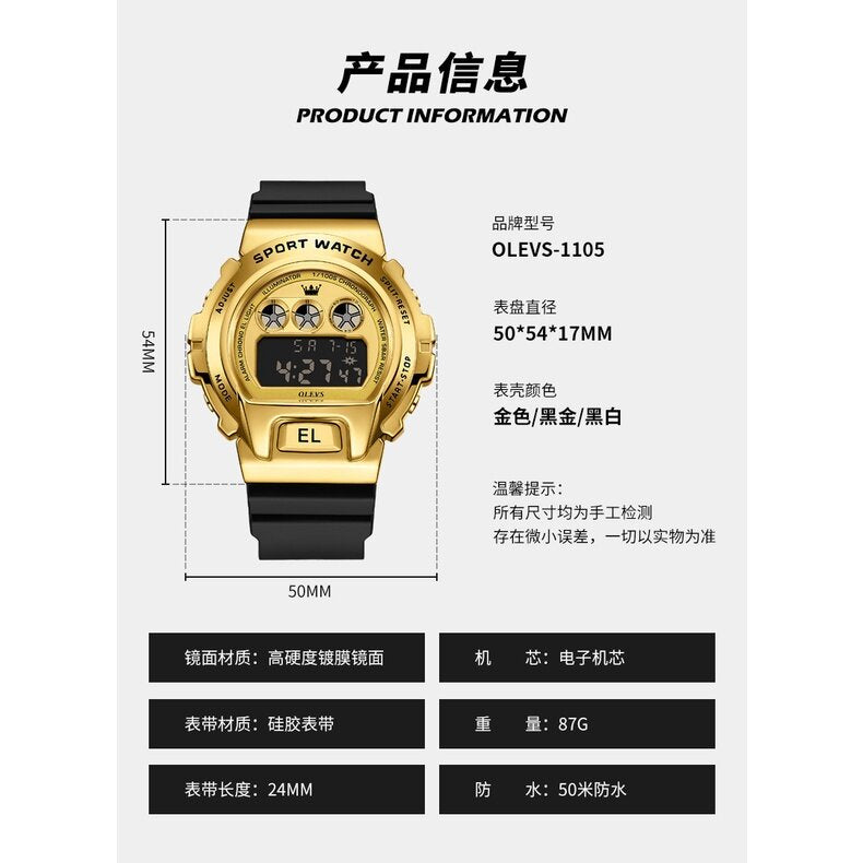 2022 New Style OLEVS Brand Men's Watch Fashion Trend Multifunctional