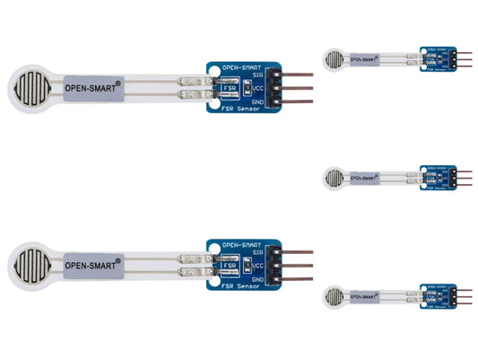 5PCS OPEN-SMARTFilm Force Sensitive Resistor 50N / 5kg FSR Sensor Module Low Cost Easy to use Convert Pressure to Voltage Signal for Arduino