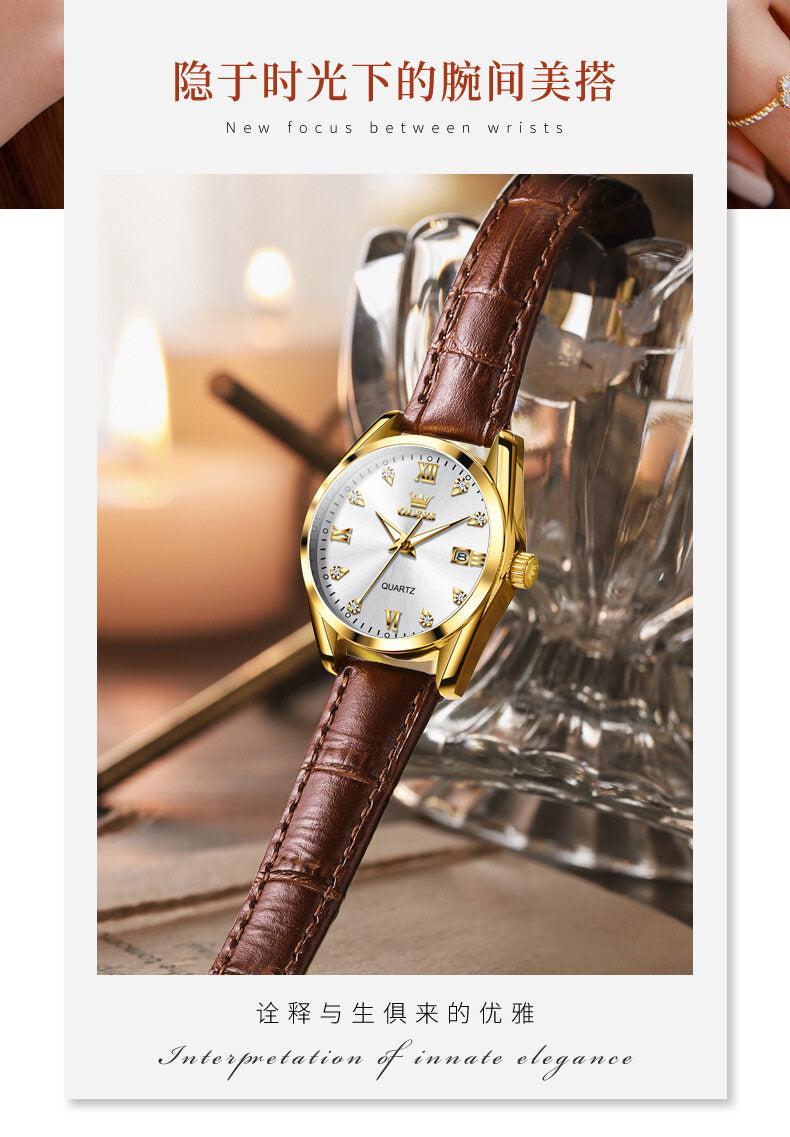 2023 New OLEVS Brand Men's Watch Fashionable and Minimalist Leisure Women's Quartz Watch 5522