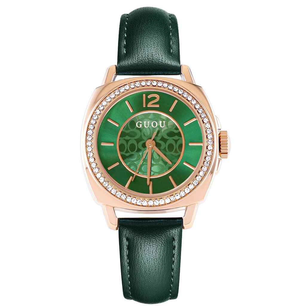 Ancient Ou GUOU6049 Ladies Watch Square Style 2022 New Temperament Rhinestone Light Luxury ins