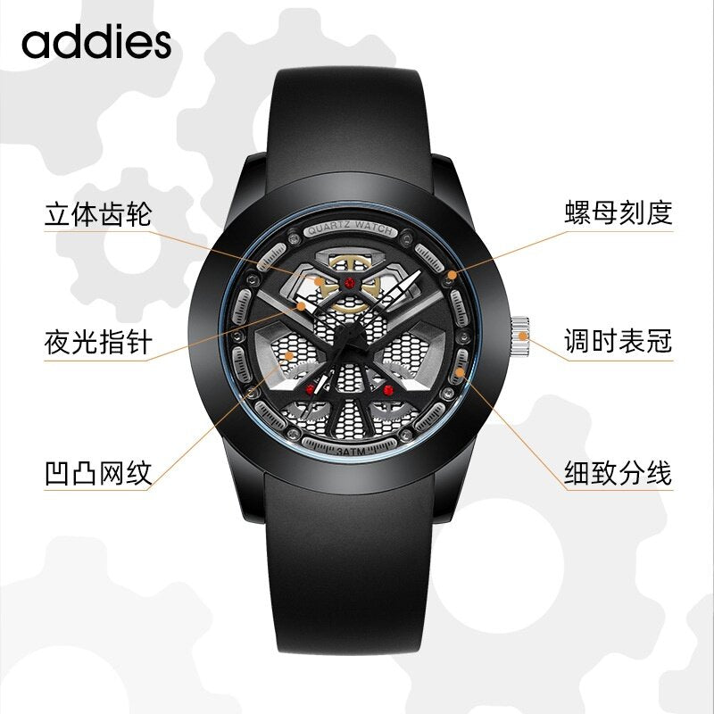 2022 addies New Style Men's Women's Watch Fashion Waterproof Hollow Drainage Hot-Selling Couple