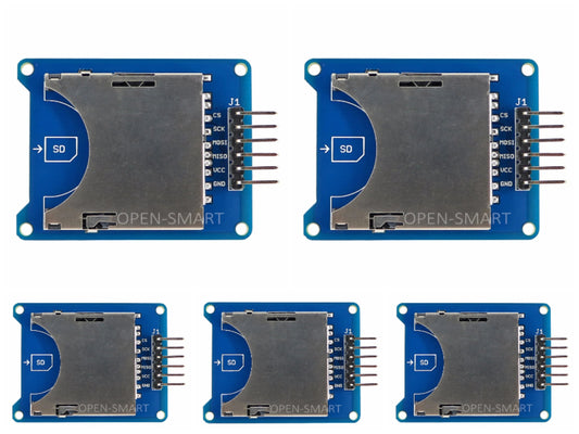 5PCS OPEN-SMARTSD / TF Card Adapter Module 3.3V / 5V Compatible Multi-Functional Reading Writing Module for Arduino