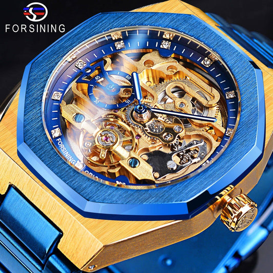 2021new molding men's Watch Full hollow men's full automatic mechanical watch