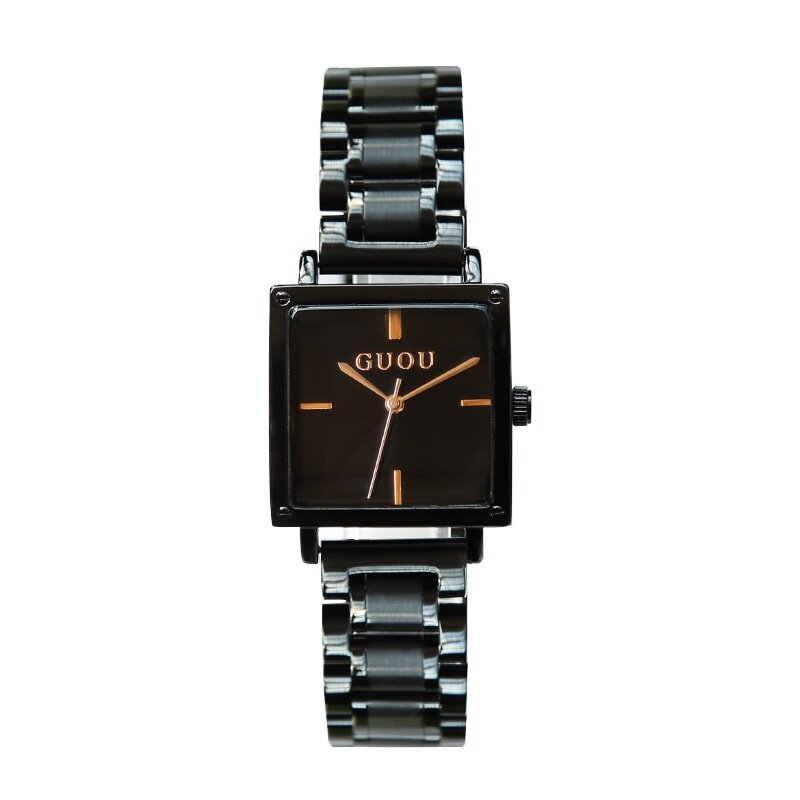 Ancient Ladies Watch Fashionable Waterproof New Style Small Square Simple Temperament Steel Band Quartz Women's