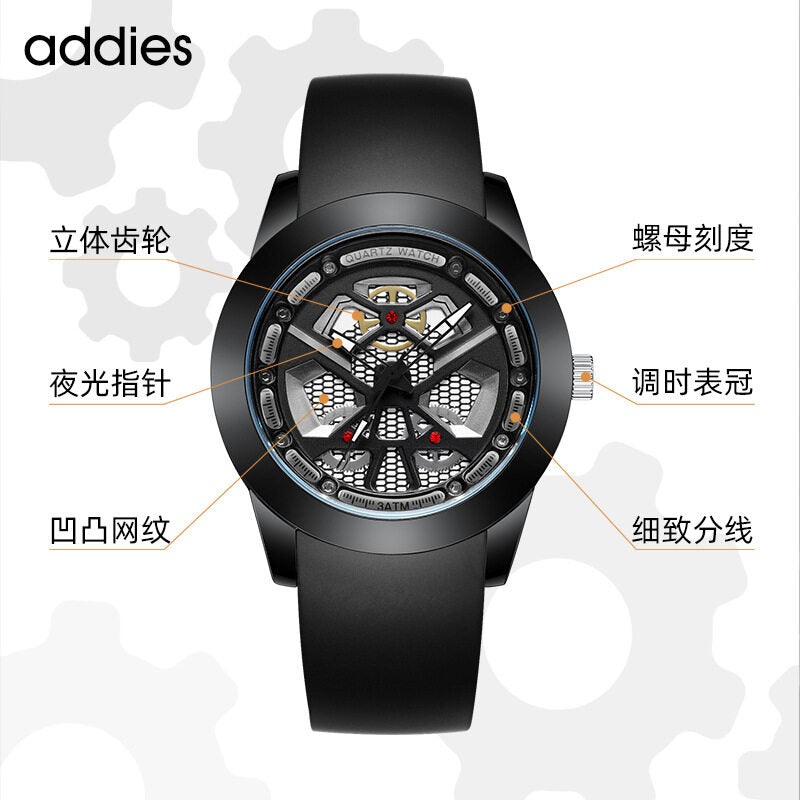 Addies New Men's Watch Fashion Waterproof Hollow Drainage Popular Men's Quartz Watch MY-2103