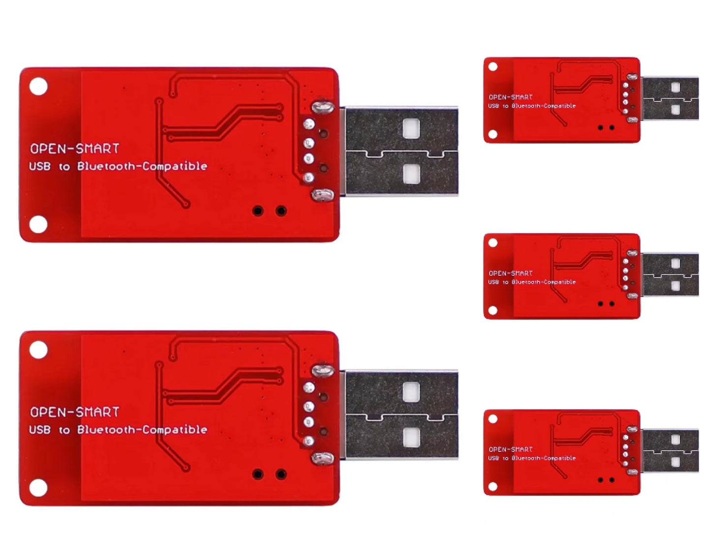 5PCS OPEN-SMART SPP+BLE Wireless USB to Bluetooth-Compatible Transceiver Master Slave Mode Debug Module Compatible for Arduino