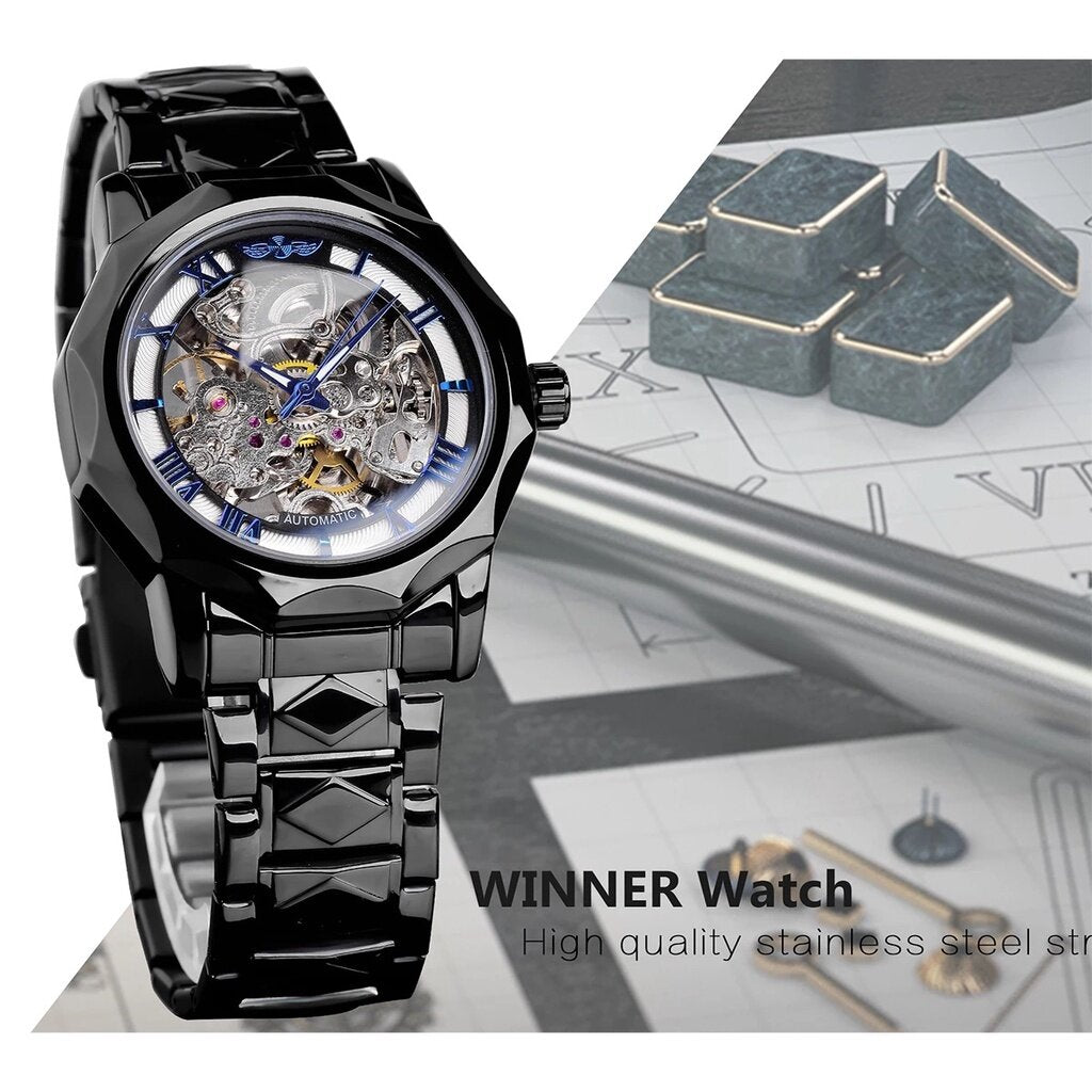 2022 New Style winner Men's Watch Fashion Casual Waterproof Hollow Automatic Mechanical