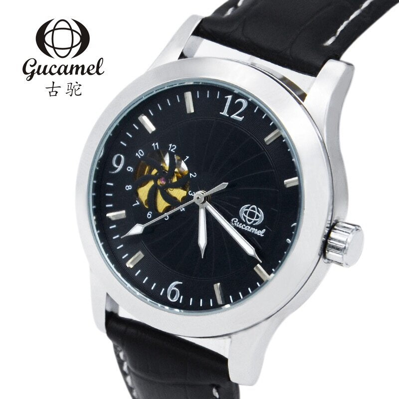 Ancient Camel Fashionable Men's Mechanical Watch Transparent Bottom Hollow Automatic Men Wholesale