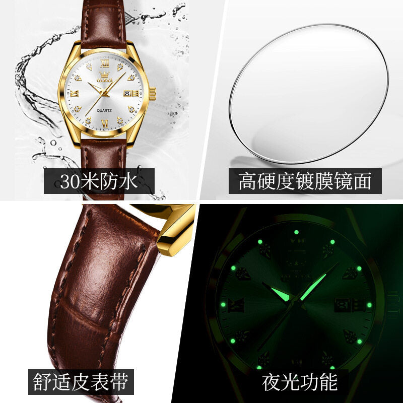 2023 New OLEVS Brand Men's Watch Fashionable and Minimalist Leisure Women's Quartz Watch 5522