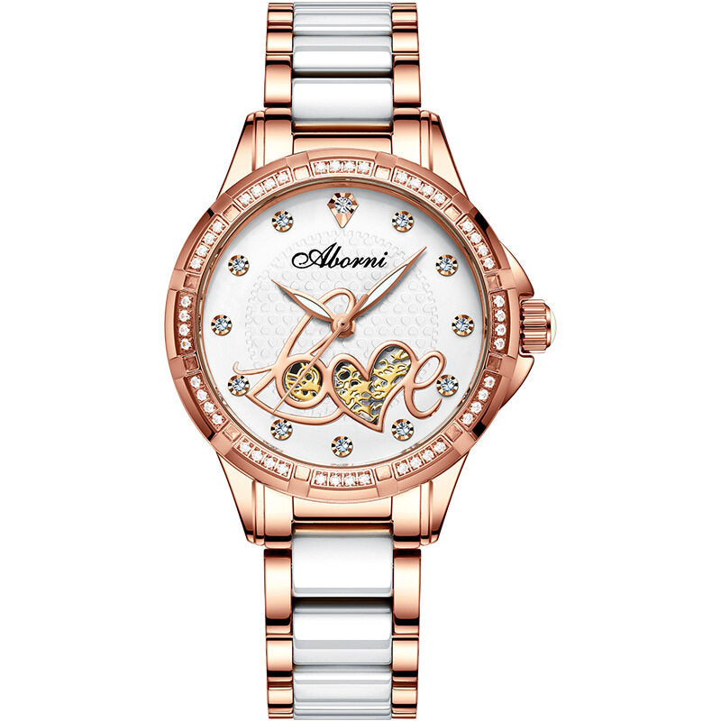 2021 new ladies watch ceramic Shi Ying fashion waterproof ladies watch