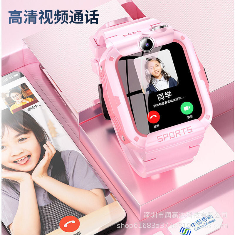 4G all Netcom children's telephone watch intelligent waterproof positioning dual camera video call multifunctional male and female student intelligent Watch