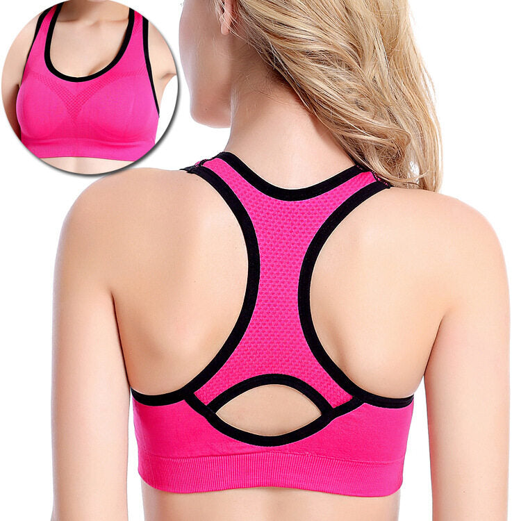 8177 No steel ring sports bra running fitness vest high-strength underwear seamless plus size vest women