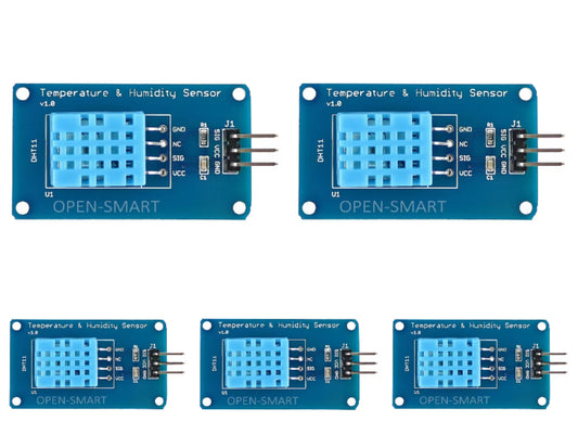 5PCS OPEN-SMARTDHT11 Digital Temperature & Humidity Sensor Module Single-Bus Control Compatible for Arduino