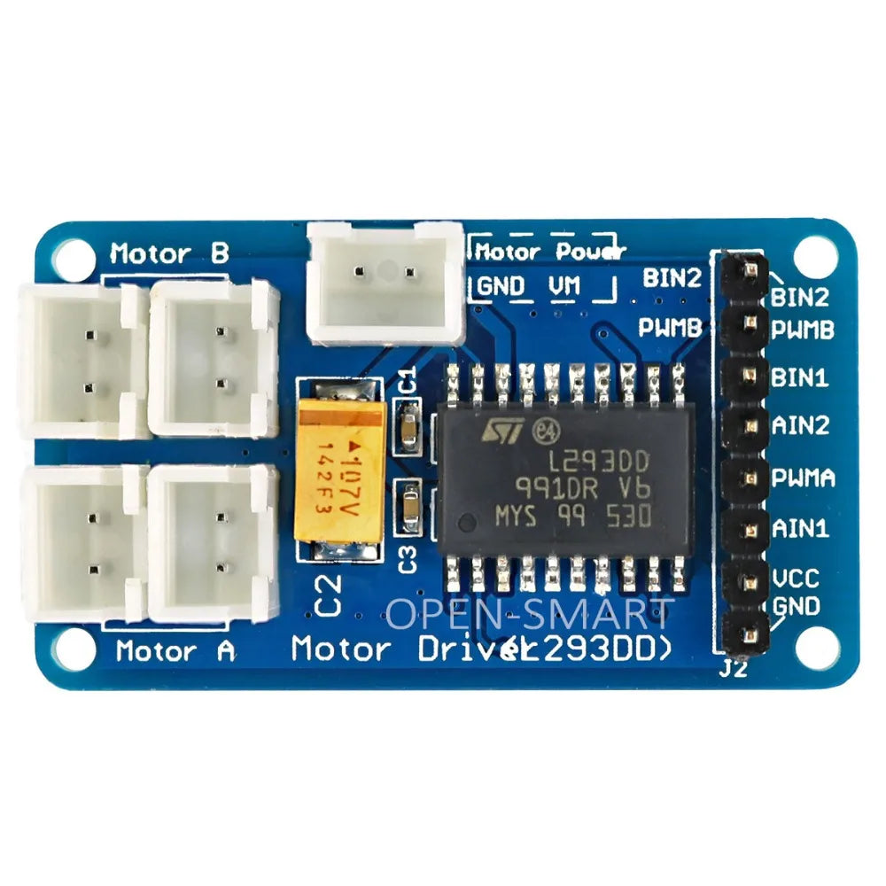 5PCS OPEN-SMART600mA L293DD Dual Motor Driver Module for Smart Car Kit Full-bridge Driver for Arduino