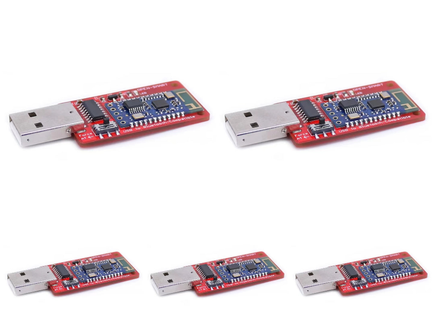 5PCS OPEN-SMART SPP+BLE Wireless USB to Bluetooth-Compatible Transceiver Master Slave Mode Debug Module Compatible for Arduino