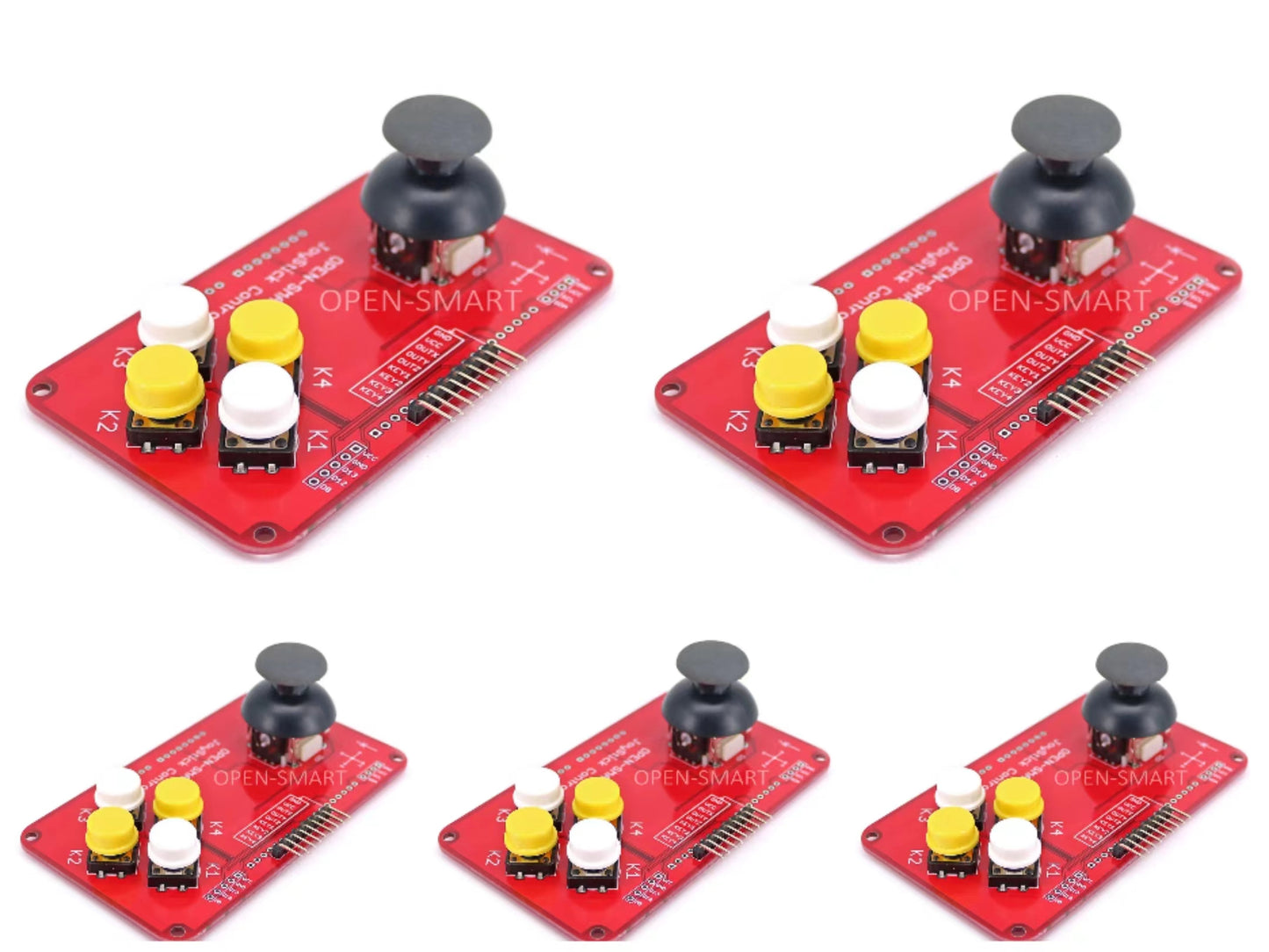 5PCS  OPEN-SMART PS2 Joystick Keypad Shield Joystick Game Controller Breakout Module Shield Compatible for Arduino