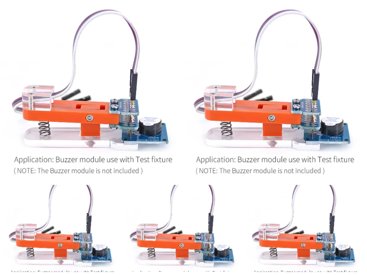 5PCS  OPEN-SMART 3 Pin Module Test Tool PCB Test Fixture + Cable 1 x 3P 2.54MM Pitch Gold-plated Probe Easy to Test Module