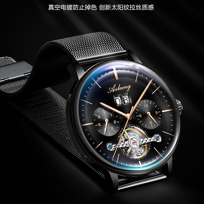 Ai Lang Hot-Selling Men's Mechanical Watch Fully Automatic New Concept Fashion Trendy Waterproof