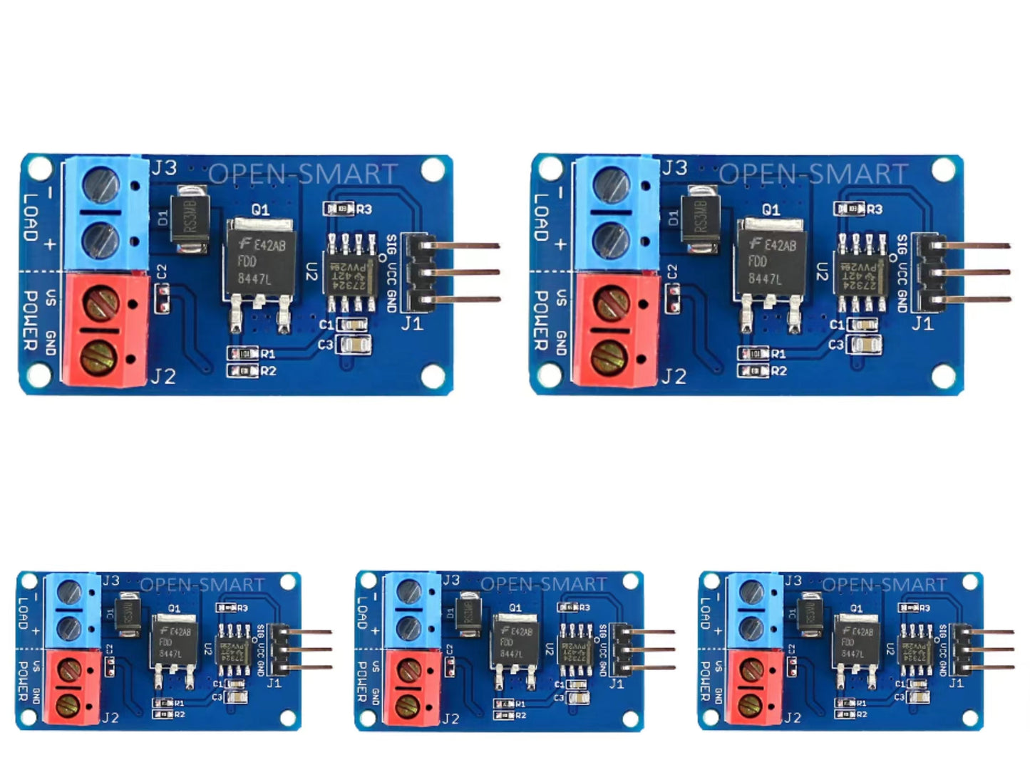 5PCS OPEN-SMARTMosfet Module Mosfet Switch module High-Current DC Fan Driver Motor Driver LED Strip Driver Steples Speed for Arduino