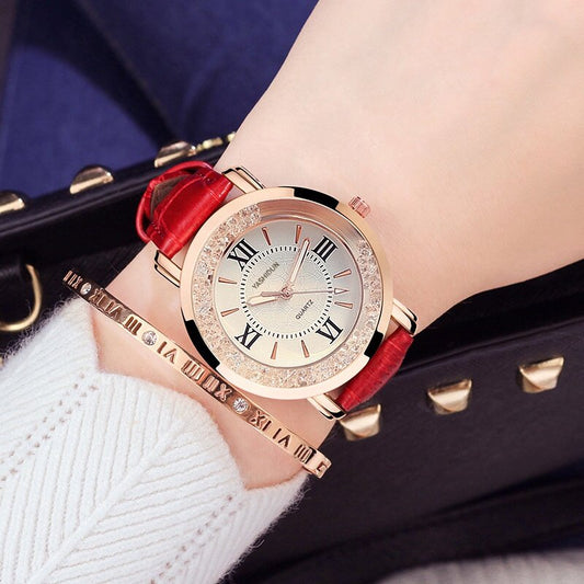 Astiton Ladies Watch Fashion Waterproof Luminous Female Korean Version Simple Belt Quartz Women