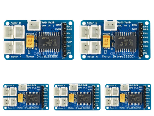 5PCS OPEN-SMART600mA L293DD Dual Motor Driver Module for Smart Car Kit Full-bridge Driver for Arduino