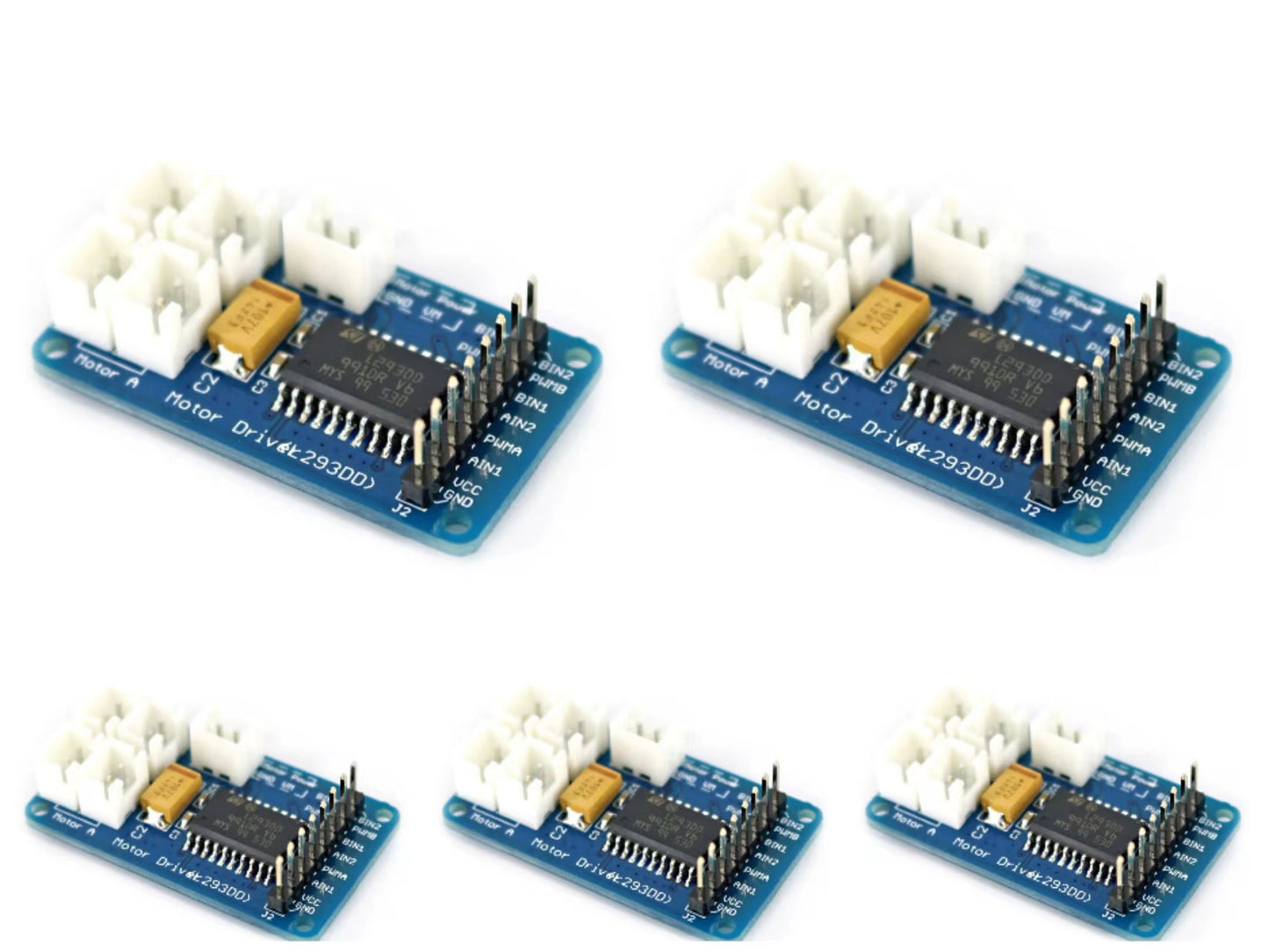 5PCS OPEN-SMART600mA L293DD Dual Motor Driver Module for Smart Car Kit Full-bridge Driver for Arduino