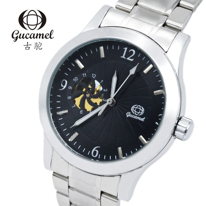 Ancient Camel Fashionable Men's Mechanical Watch Transparent Bottom Hollow Automatic Men Wholesale