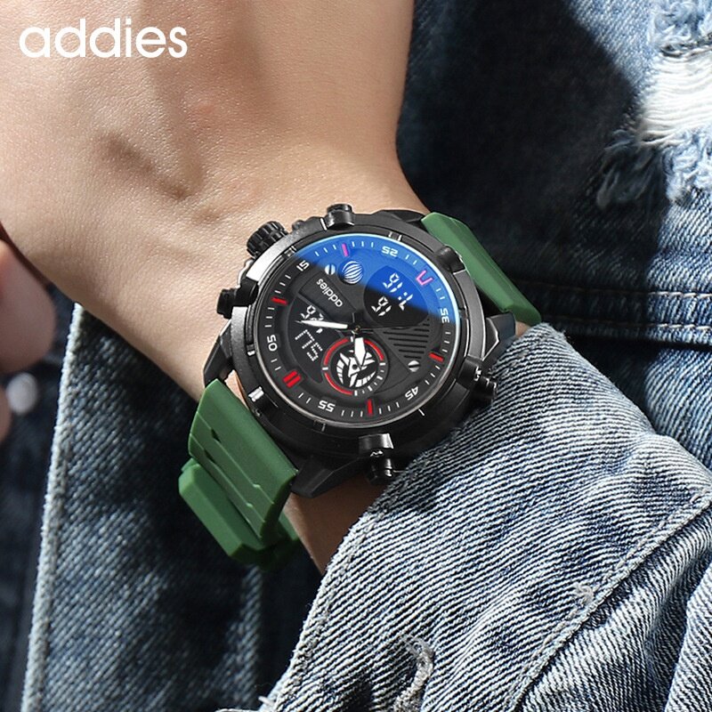 addies New Style Sports Men's Watch Multifunctional Waterproof Luminous Outdoor