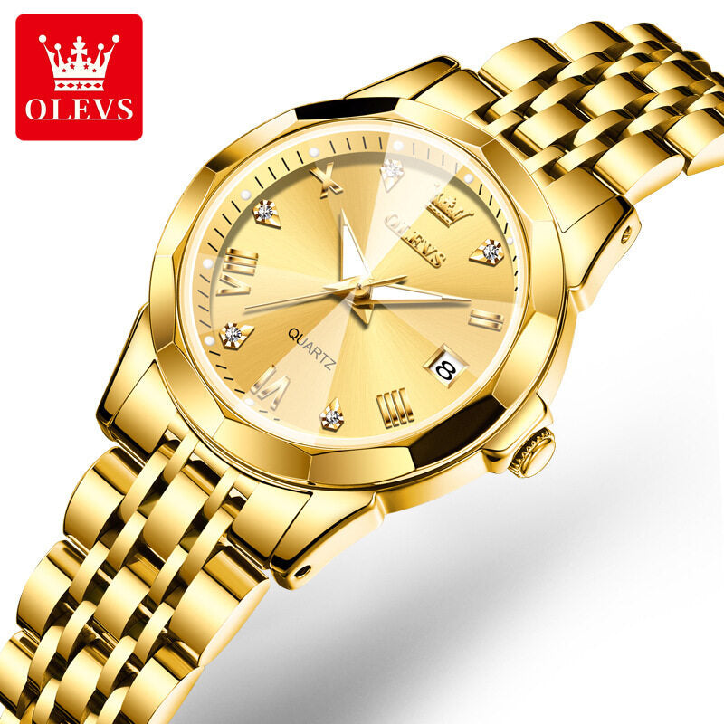 2023 New OLEVS Brand Women's Watch: Small Market Fashion Quartz Popular Retro Women's Watch 9931