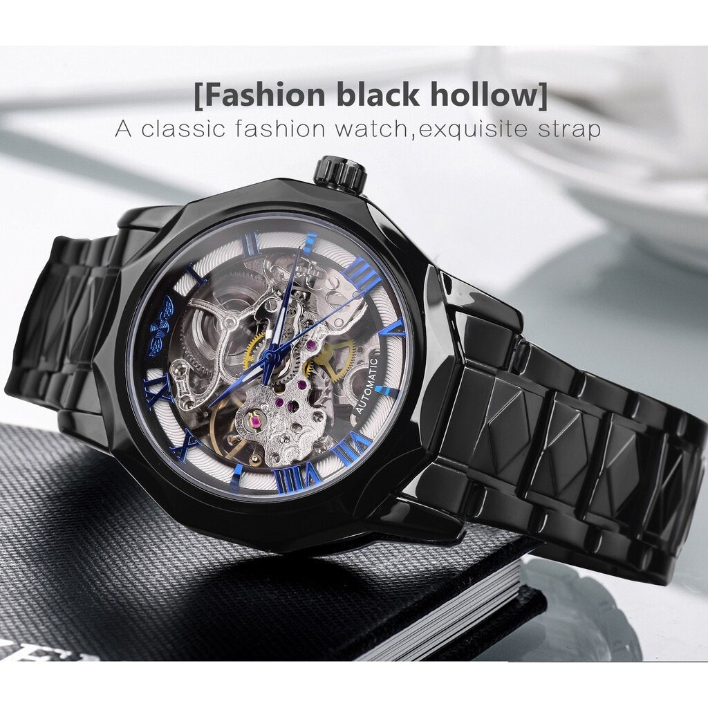 2022 New Style winner Men's Watch Fashion Casual Waterproof Hollow Automatic Mechanical