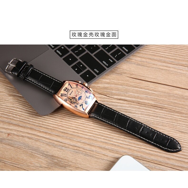 Ancient Camel Hot Sale Men's Watch Wine Barrel Type Mechanical Gyroscope Automatic Hollow Men