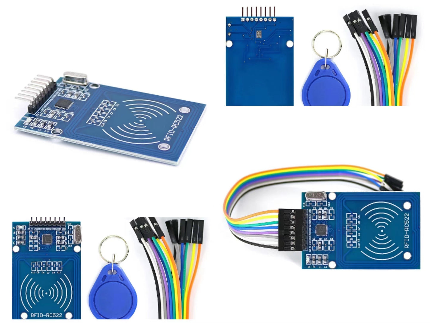 5PCS OPEN-SMART RC522 RFID Card Reader Module Kit with 8P Cable with S50 Card / Keychain for Arduino