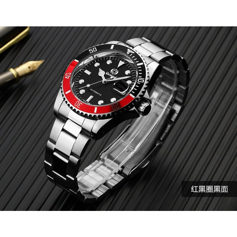 Ancient Camel New Style Men's Water Ghost Watch Rotating Black Green Calendar Luminous Automatic Mechanical Fashion