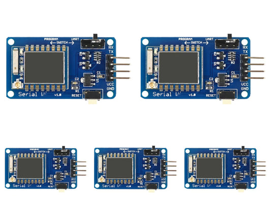 5PCS OPEN-SMART  ESP-07 Serial WiFi-compatible Module Wireless Transceiver with Antenna 3.3V / 5V Adapter Board for ESP8266 for Arduino