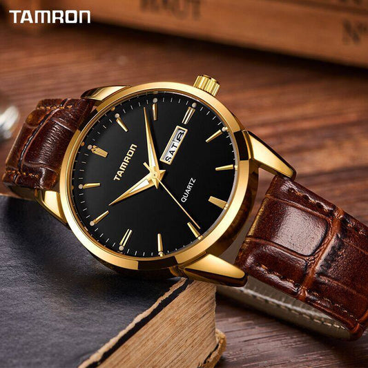 2021 new brand men's watch high grade waterproof business double calendar quartz men's Watch