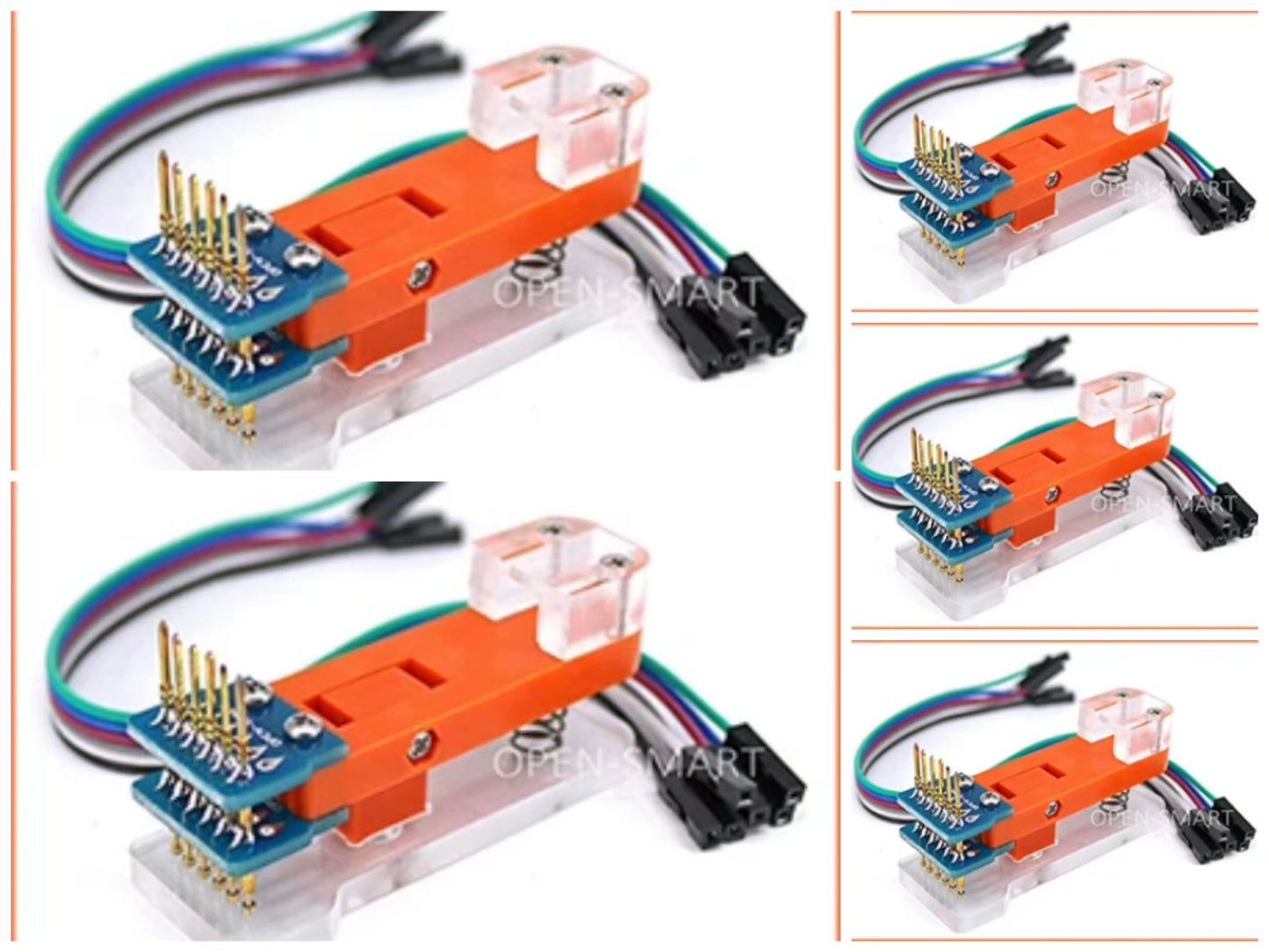 5PCS OPEN-SMART2.54mm 8 Pin Test Tool PCB Test Fixture Bootloader Programmer Module 1 x 8P Use to Test PCB Board, Upload Bootloader for Arduino