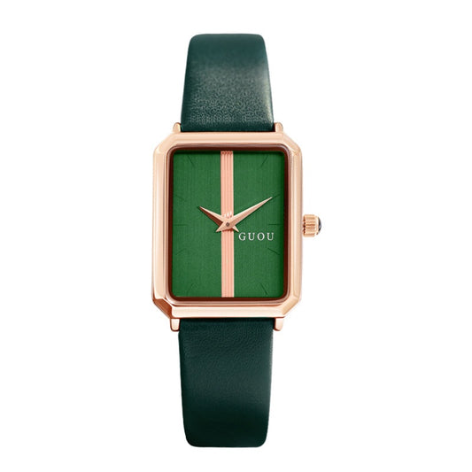 2022 New Style GUOU Ancient Ou Ladies Watch ins Style Classy Square Simple Ladies Small Square Watch