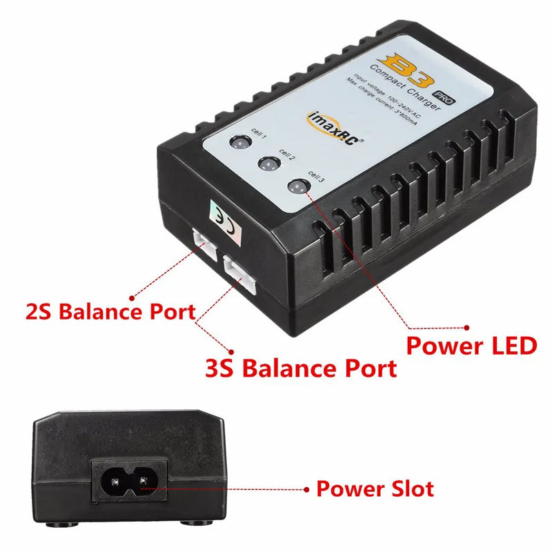 2S 3S Battery Charger Circuit Balance Battery Charger  For RC Helicopter Lipo Battery Airsoft Car