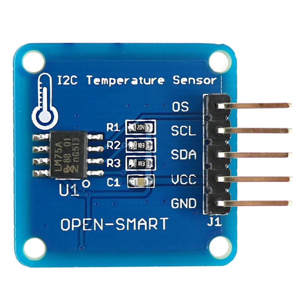 5PCS OPEN-SMARTLM75 Temperature Sensor High Accuracy LM75A Module Board Compatible for Arduino