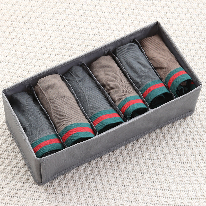 2PCS OPEN-SMART Oxford Cloth Underwear Storage Box Underwear Socks Divider Drawer Storage Box Foldable Underwear Storage Box Wholesale