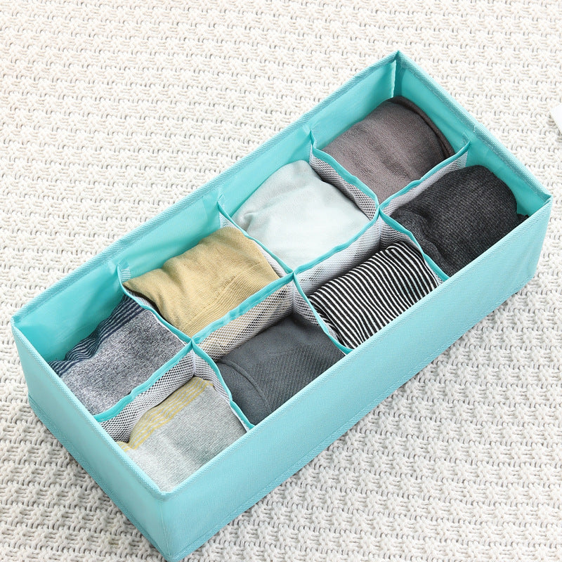 2PCS OPEN-SMART Oxford Cloth Underwear Storage Box Underwear Socks Divider Drawer Storage Box Foldable Underwear Storage Box Wholesale