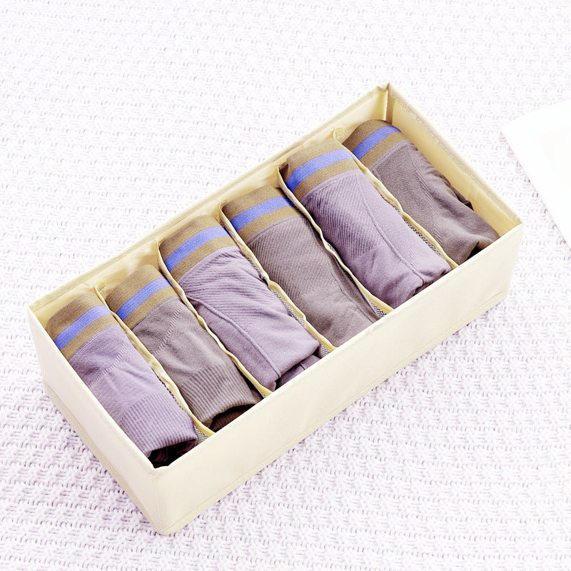 2PCS OPEN-SMART Oxford Cloth Underwear Storage Box Underwear Socks Divider Drawer Storage Box Foldable Underwear Storage Box Wholesale