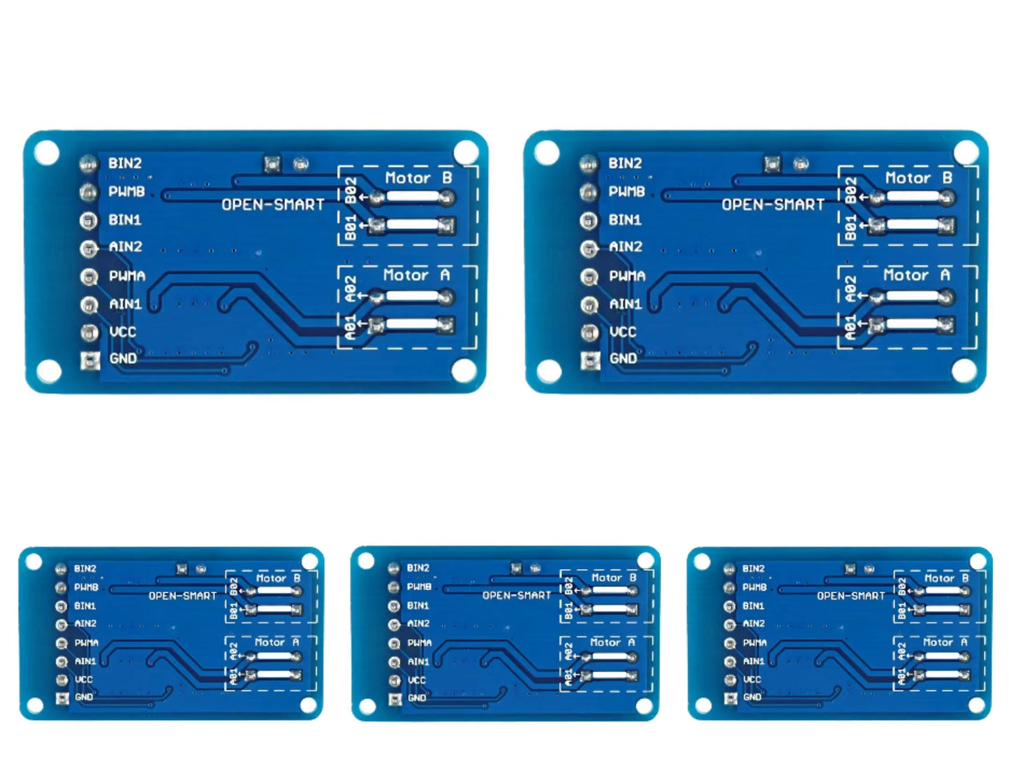 5PCS OPEN-SMART600mA L293DD Dual Motor Driver Module for Smart Car Kit Full-bridge Driver for Arduino