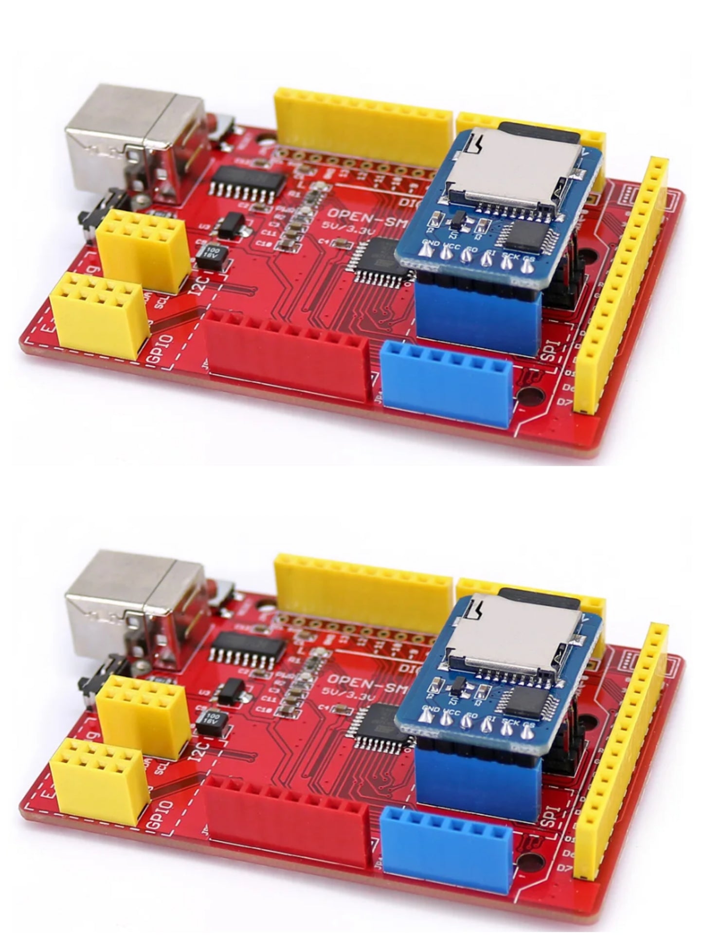 2PCS OPEN-SMART2.4 Inch TFT LCD Display Kit 240x320 Touch Screen Breakout Board + Easy-plug Air Board + Micro SD Module Compatible for Arduino