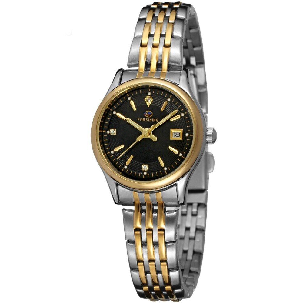 2021 New Fashion Forsining Brand Womens Watches Stainless Steel Ladies Pair Wristwatches Men Watches