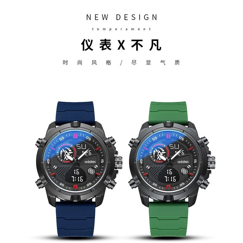 addies New Style Sports Men's Watch Multifunctional Waterproof Luminous Outdoor