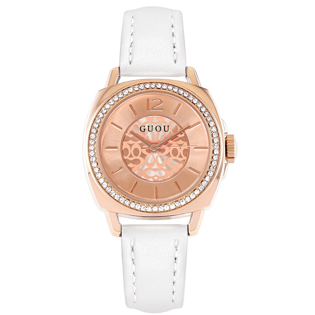 Ancient Ou GUOU6049 Ladies Watch Square Style 2022 New Temperament Rhinestone Light Luxury ins