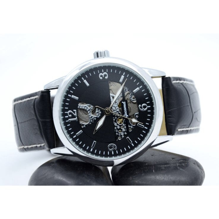 Ancient Camel Fashionable Men's Mechanical Watch Transparent Bottom Hollow Automatic Men