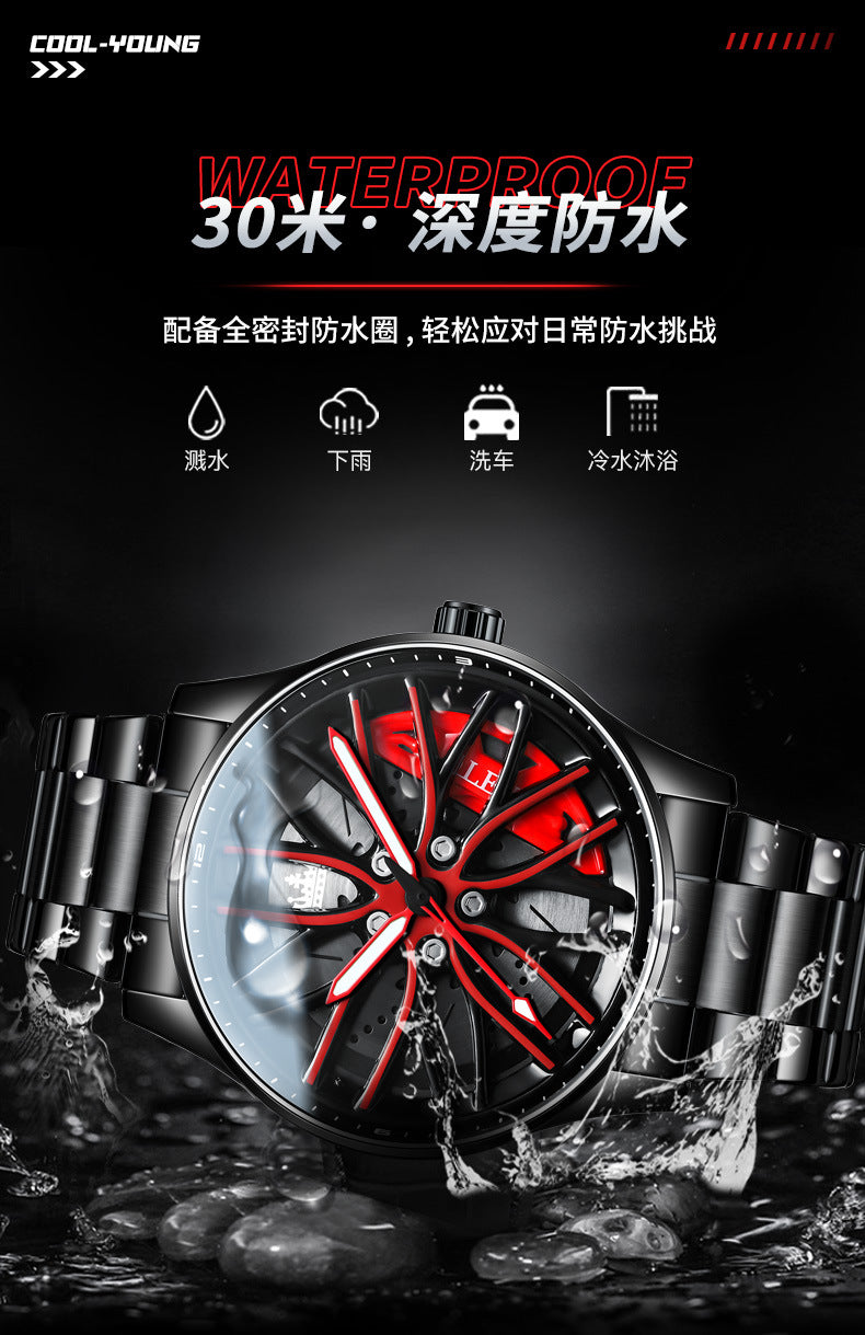 2023 OLEVS New Brand Men's Watch Wheel Rotation Quartz Fashion Waterproof Men's Watch Tide 9937